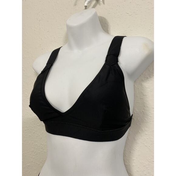 Pre-Owned ZAFUL FOREVER YOUNG 2 PIECE BIKINI SWIMSUIT SIZE Medium Black PADDED - Picture 5 of 11